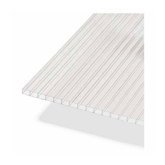 Сотовый поликарбонат 20 мм КАРБОГЛАСС ПРЕМИУМ прозрачный 2100х12000 мм