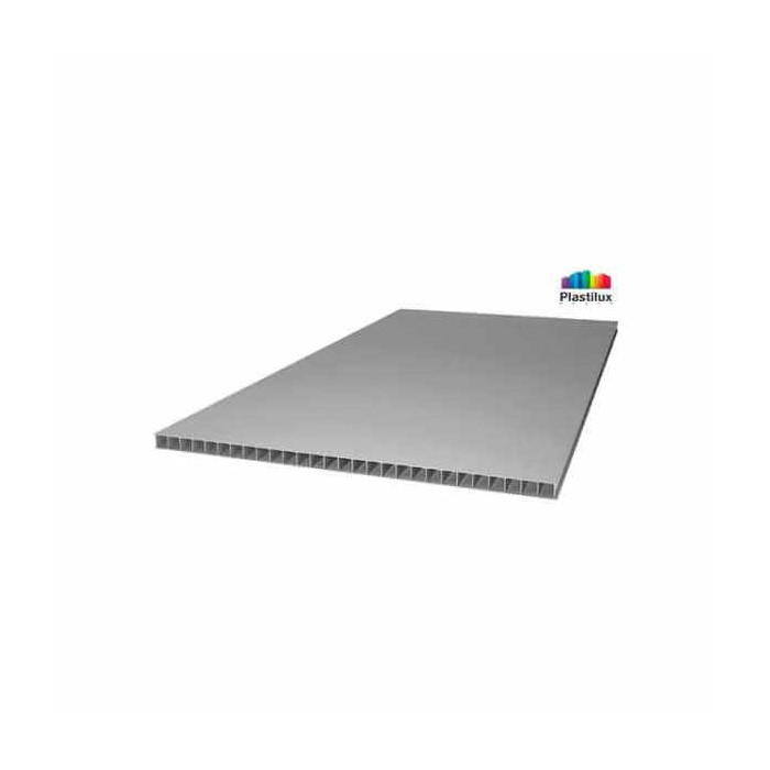 Сотовый поликарбонат 6 мм ULTRAMARIN серебро 2100х6000 мм